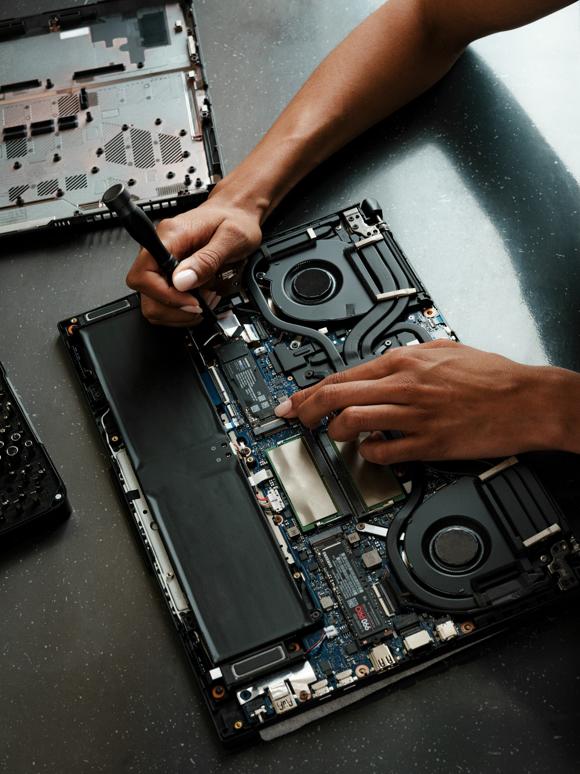 Laptop repair and setup